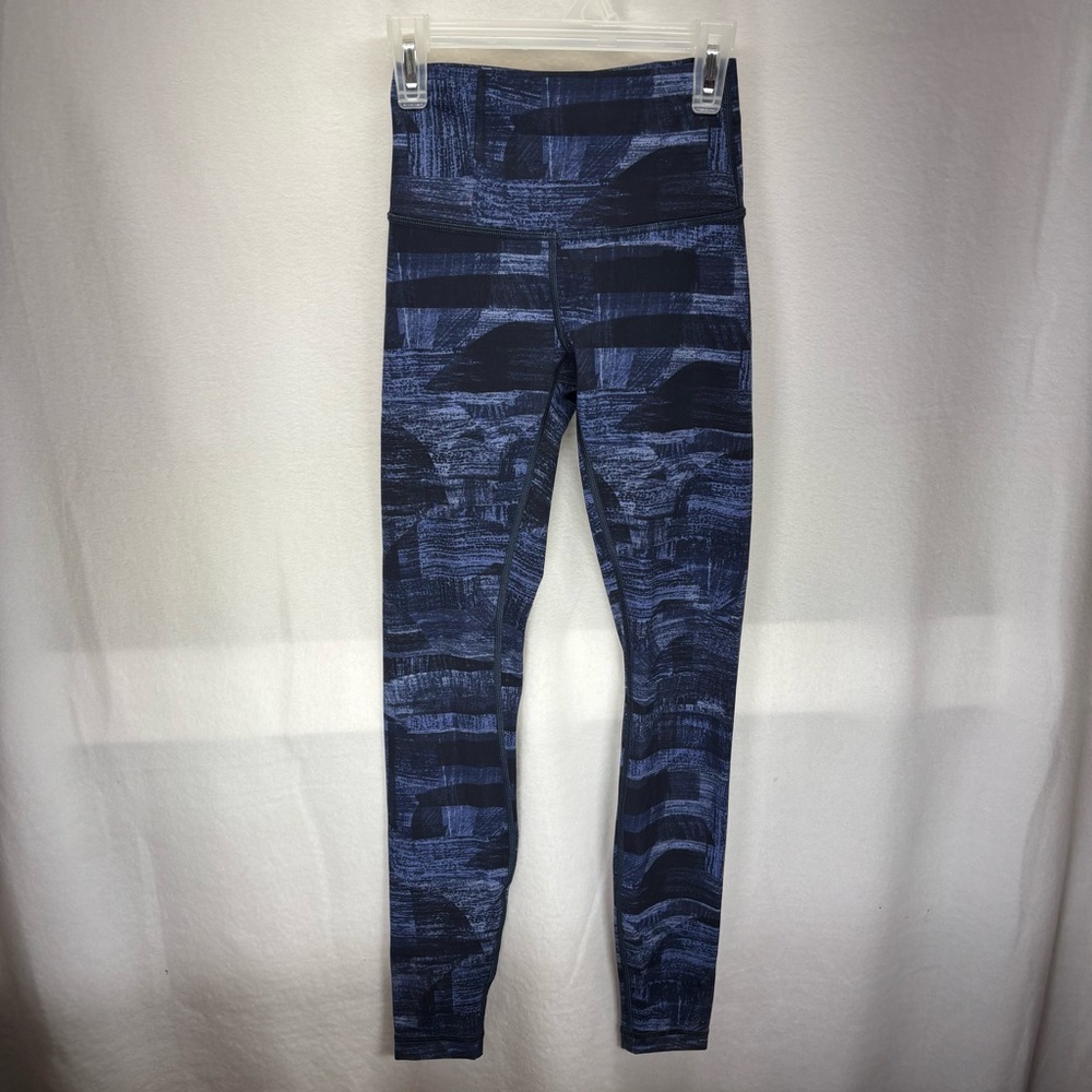 lululemon athletica Blue Patterned‎ Leggings